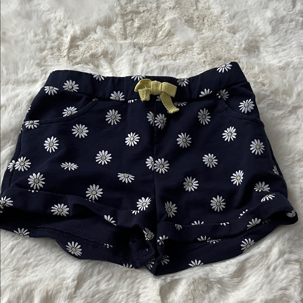 Cynthia Rowley Navy Floral Athletic Shorts
